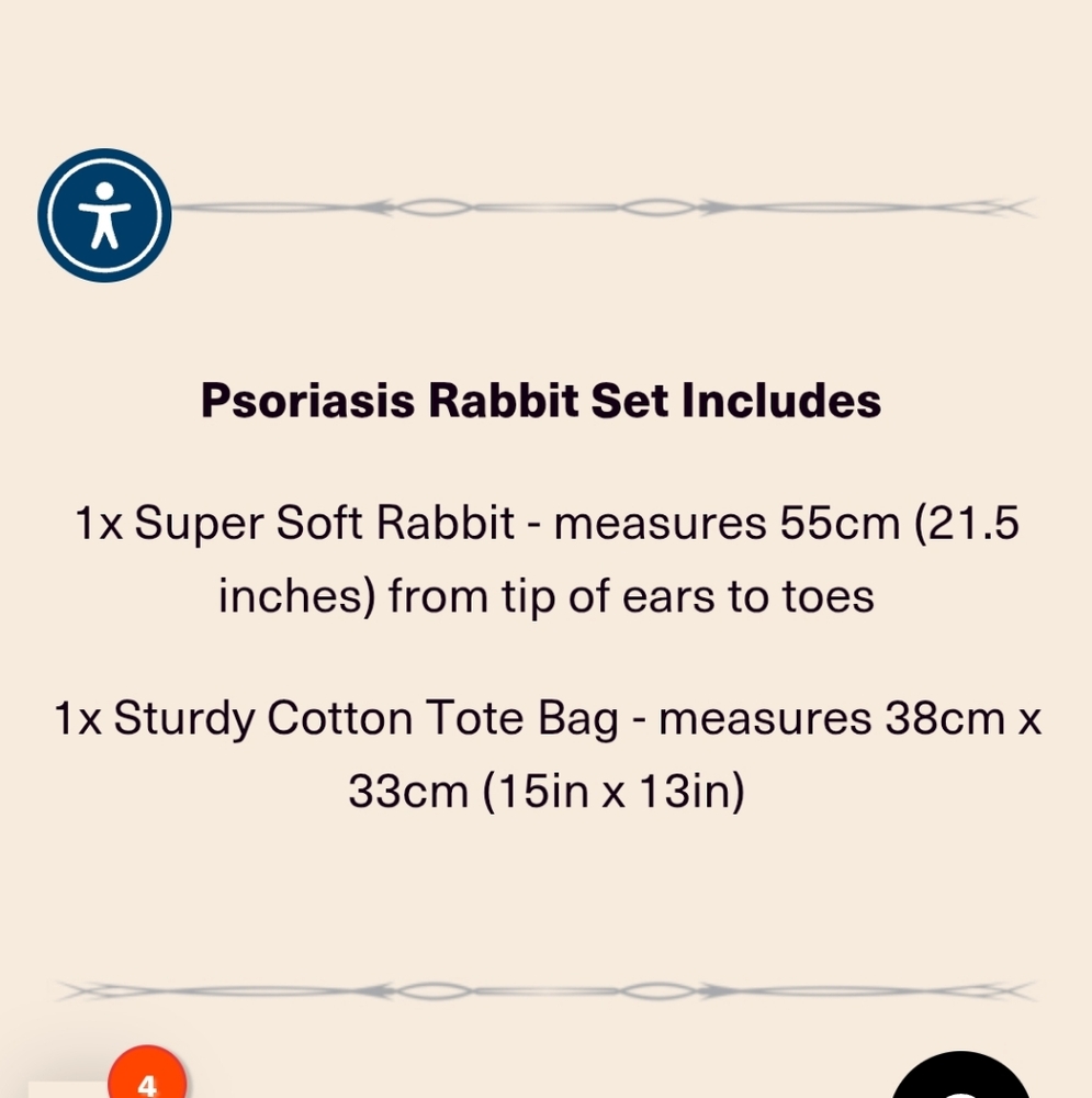 Plushie Dreadful Psoriasis Rabbit - Picture 12 of 12